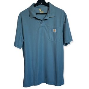 Carhartt Men’s Polo - Blue - Medium Original Fit